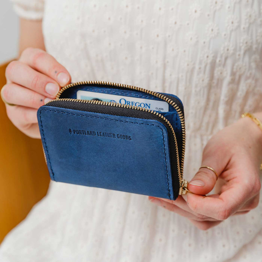 Portland Leather Goods Small Zip Wallet