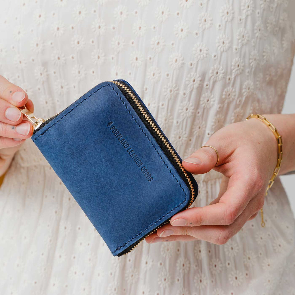 Portland Leather Goods Small Zip Wallet