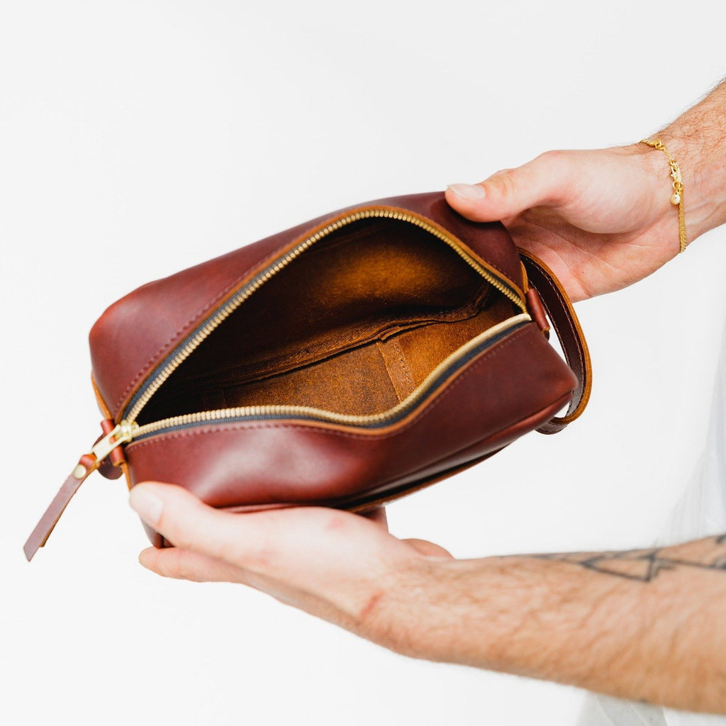 Portland Leather Goods Deluxe Dopp Kit