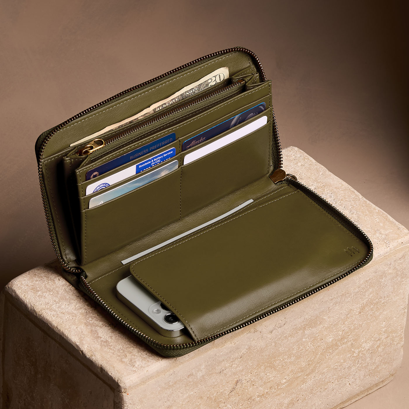Portland Leather Goods Empire Zip Wallet