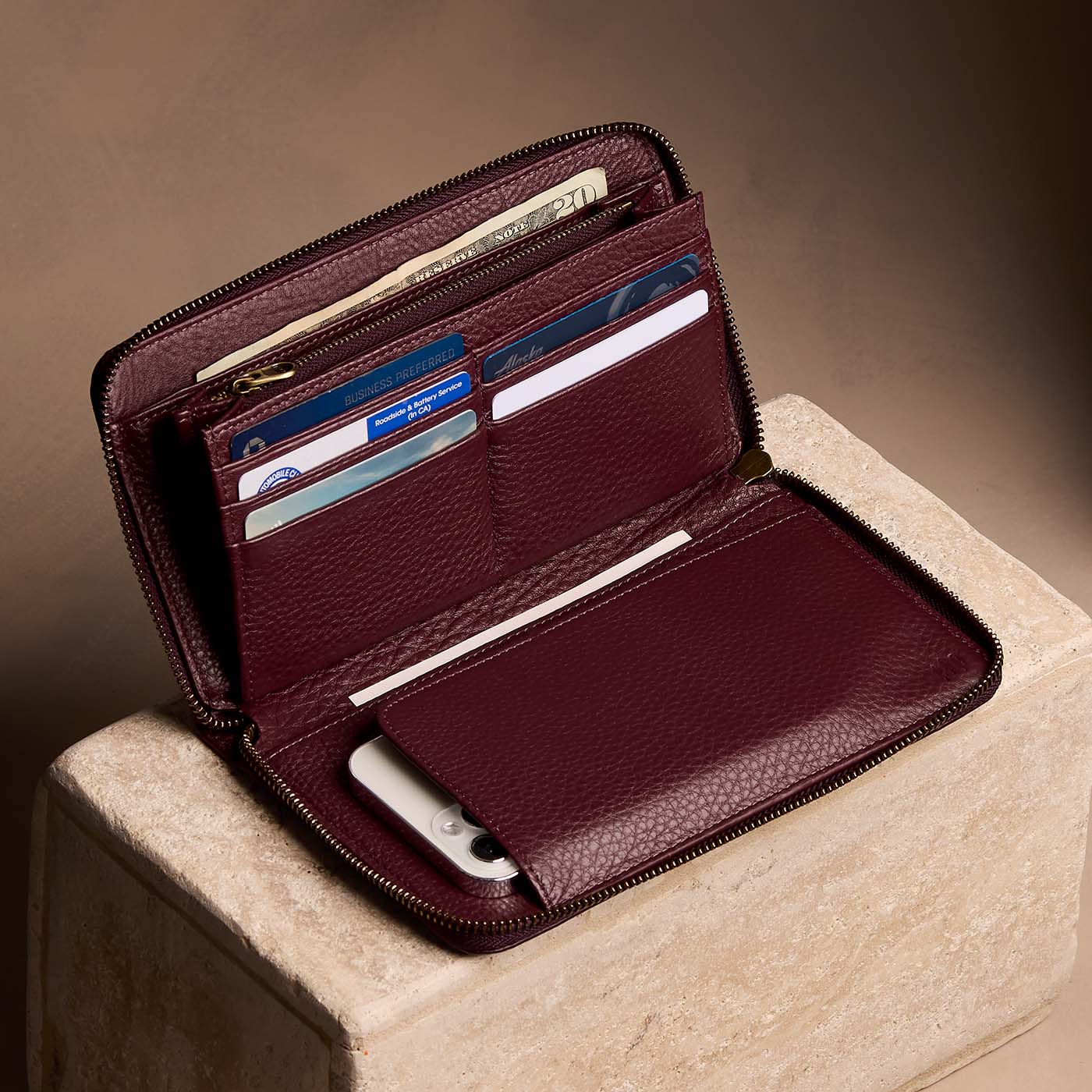 Portland Leather Goods Empire Zip Wallet