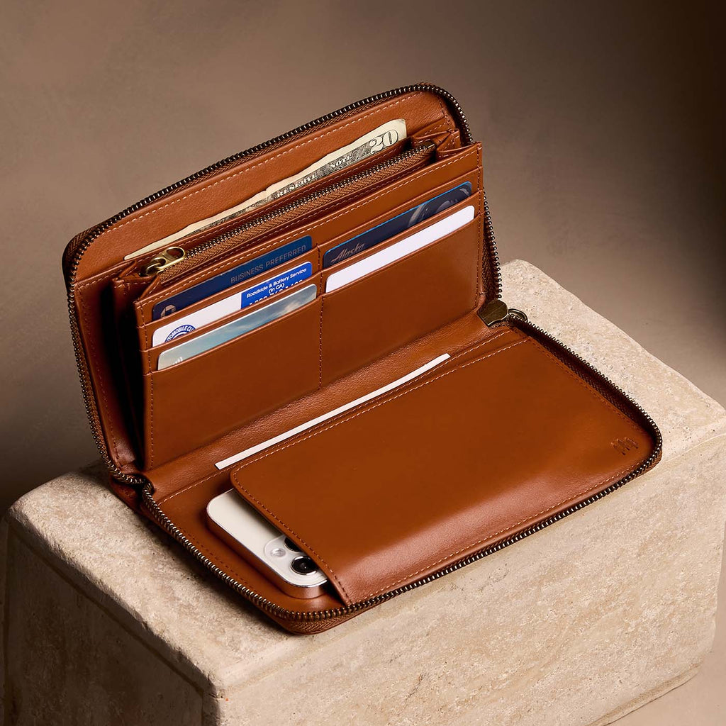 Portland Leather Goods Empire Zip Wallet