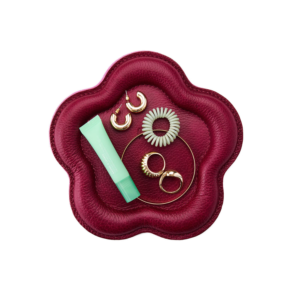 Portland Leather Goods Floral Trinket Tray