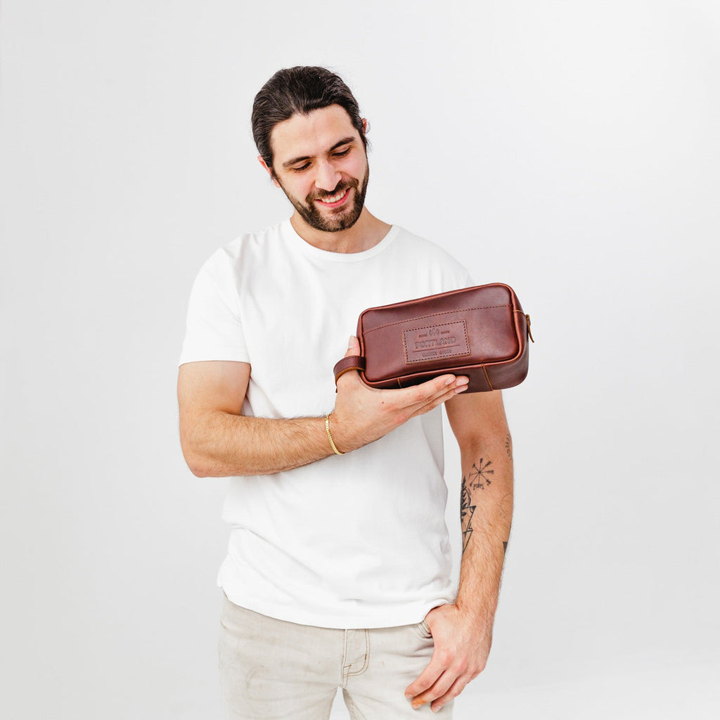 Portland Leather Goods Deluxe Dopp Kit