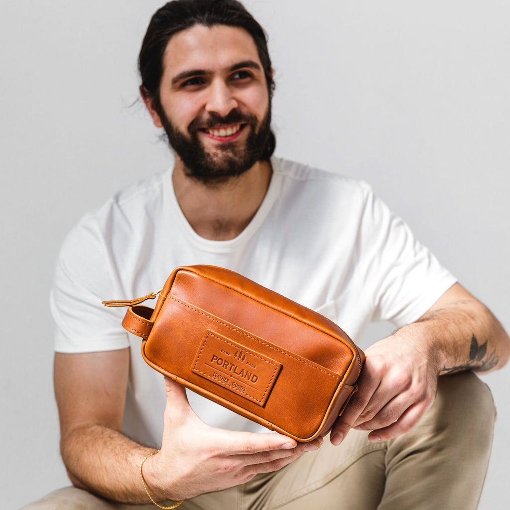 Portland Leather Goods Deluxe Dopp Kit