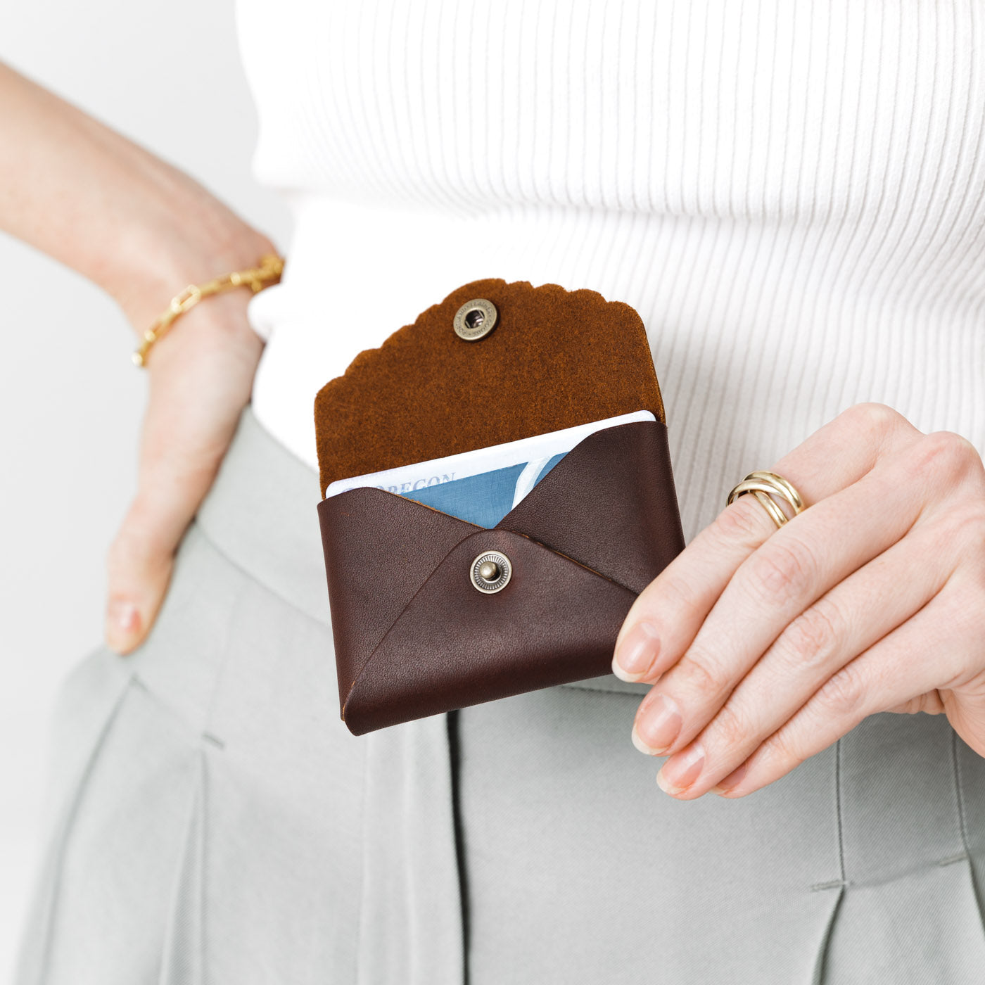 Portland Leather Goods Mini Daisy Wallet