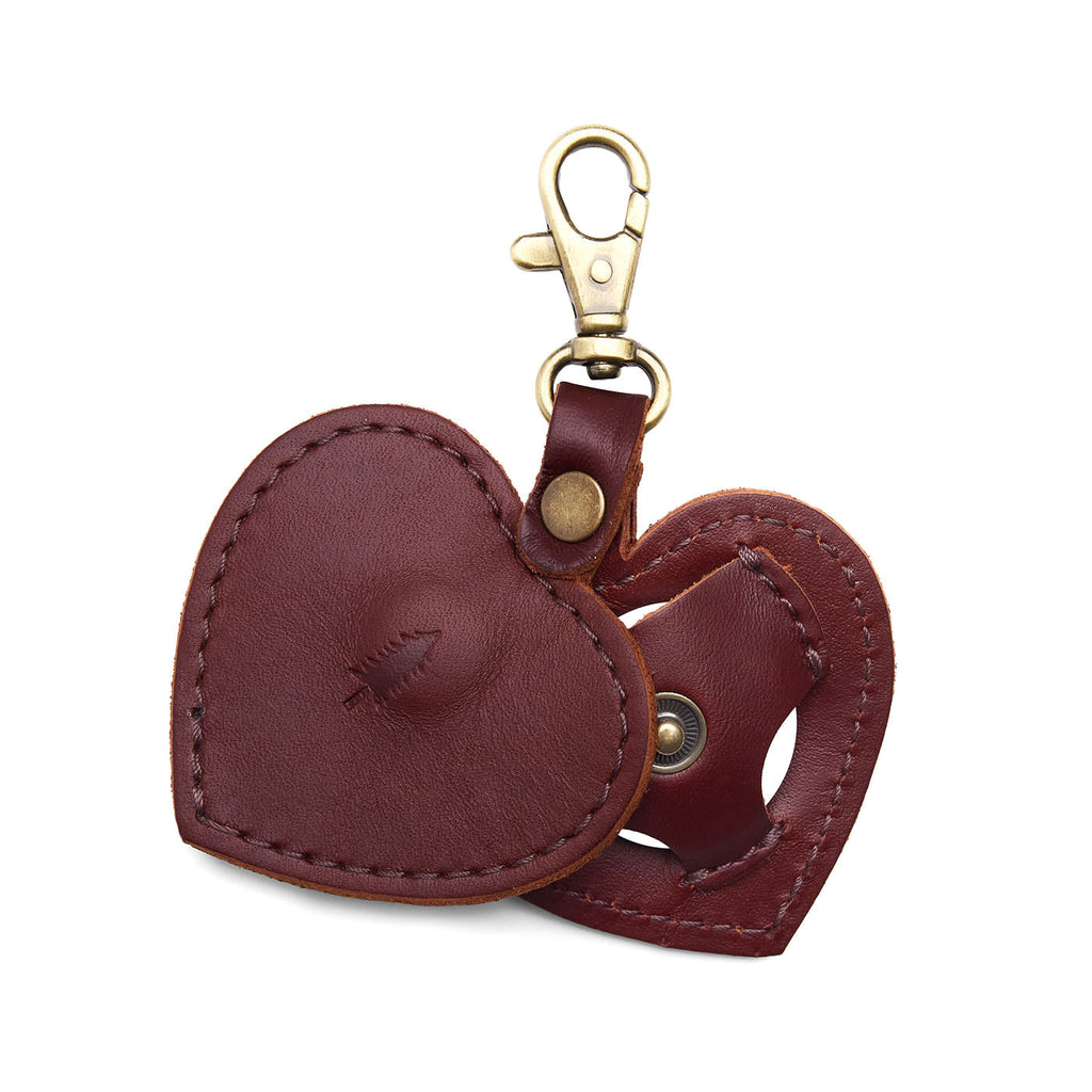 Portland Leather Goods Heart AirTag Holder