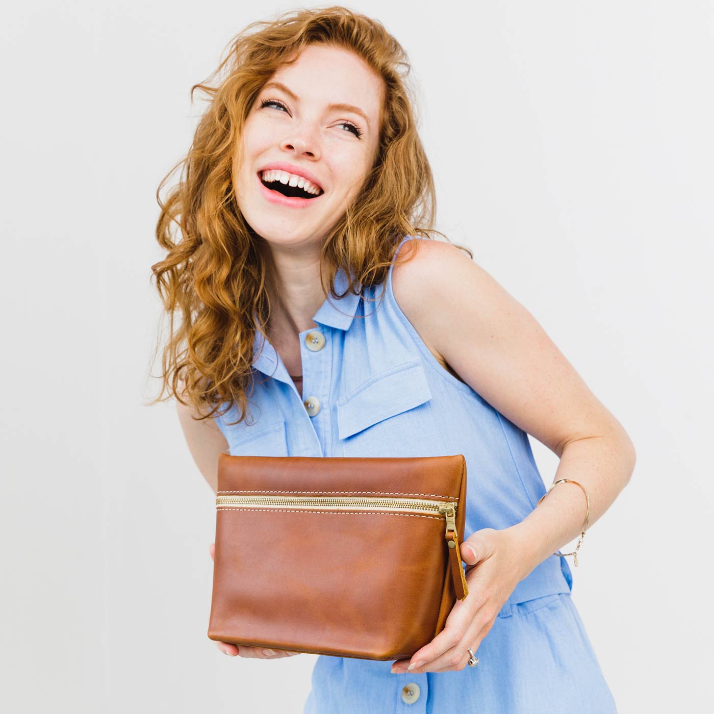 Portland Leather Goods Makeup Bag