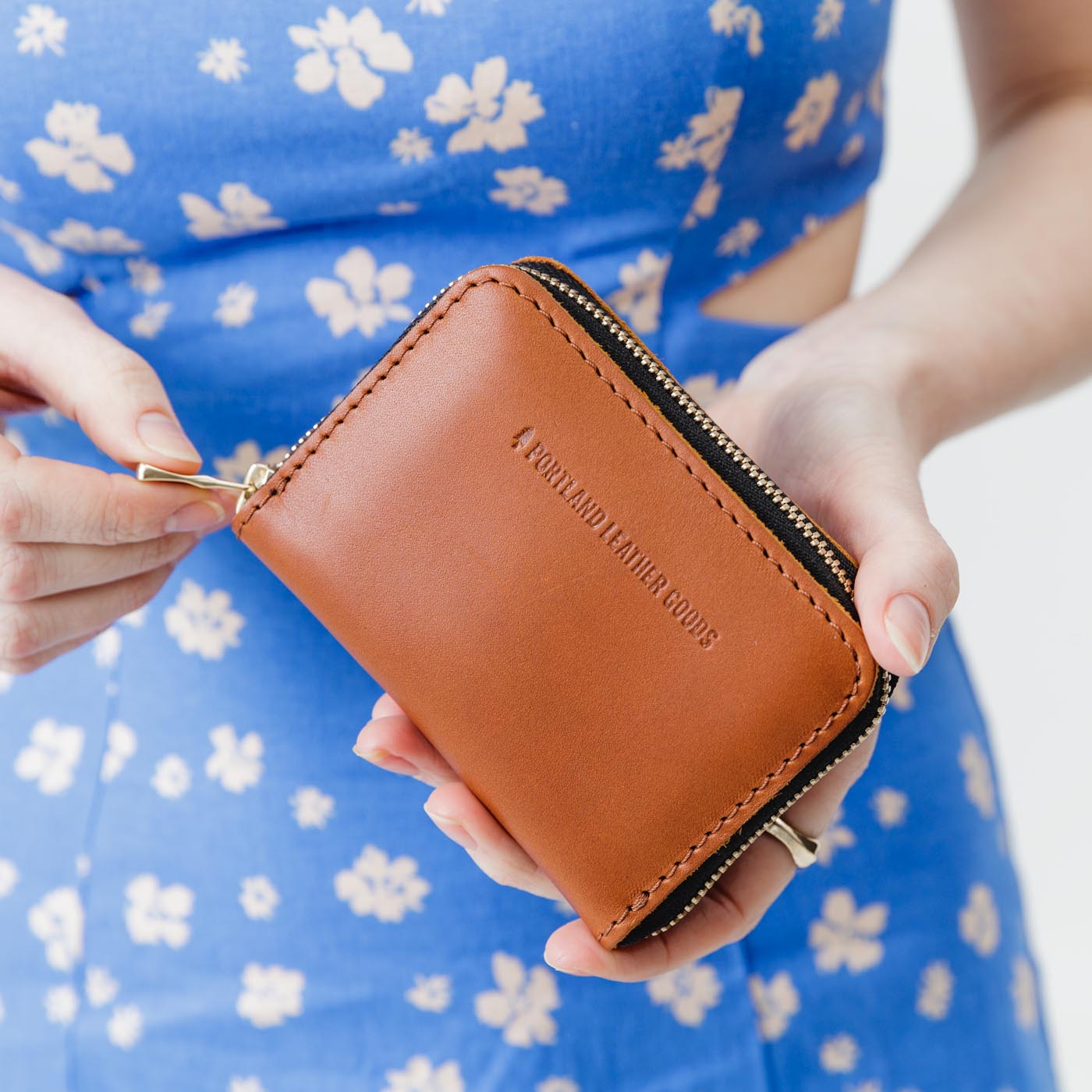 Portland Leather Goods 'Almost Perfect' Small Zip Wallet