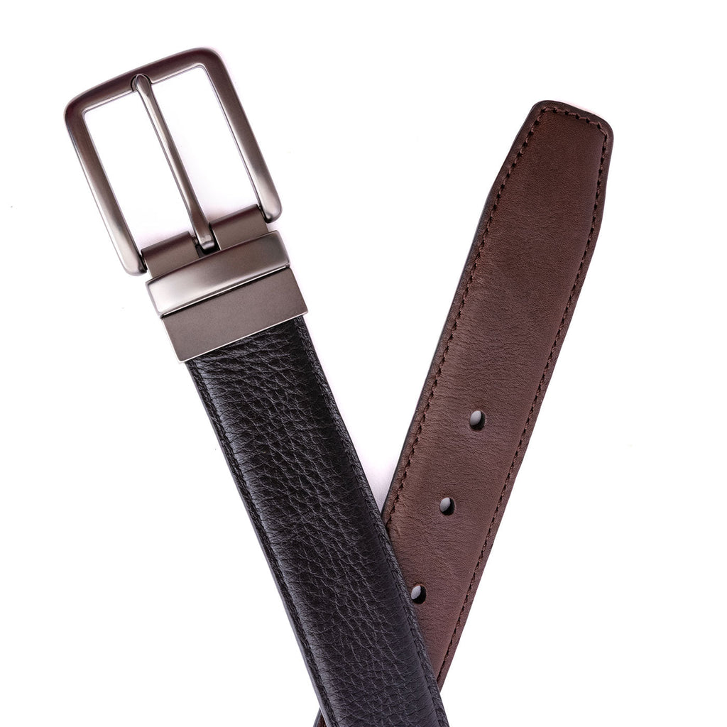 Portland Leather Goods Men's Italian Reversible Leather Belt