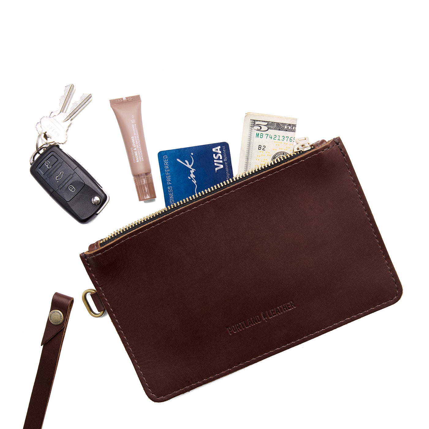 Portland Leather Goods Zip-Zap Duo Wristlet