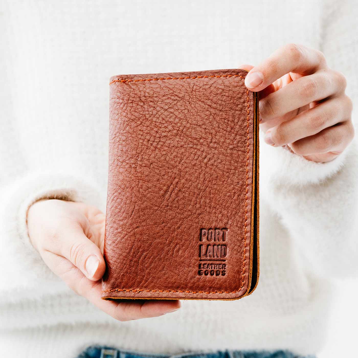 Portland Leather Goods Leather Modern Passport Holder
