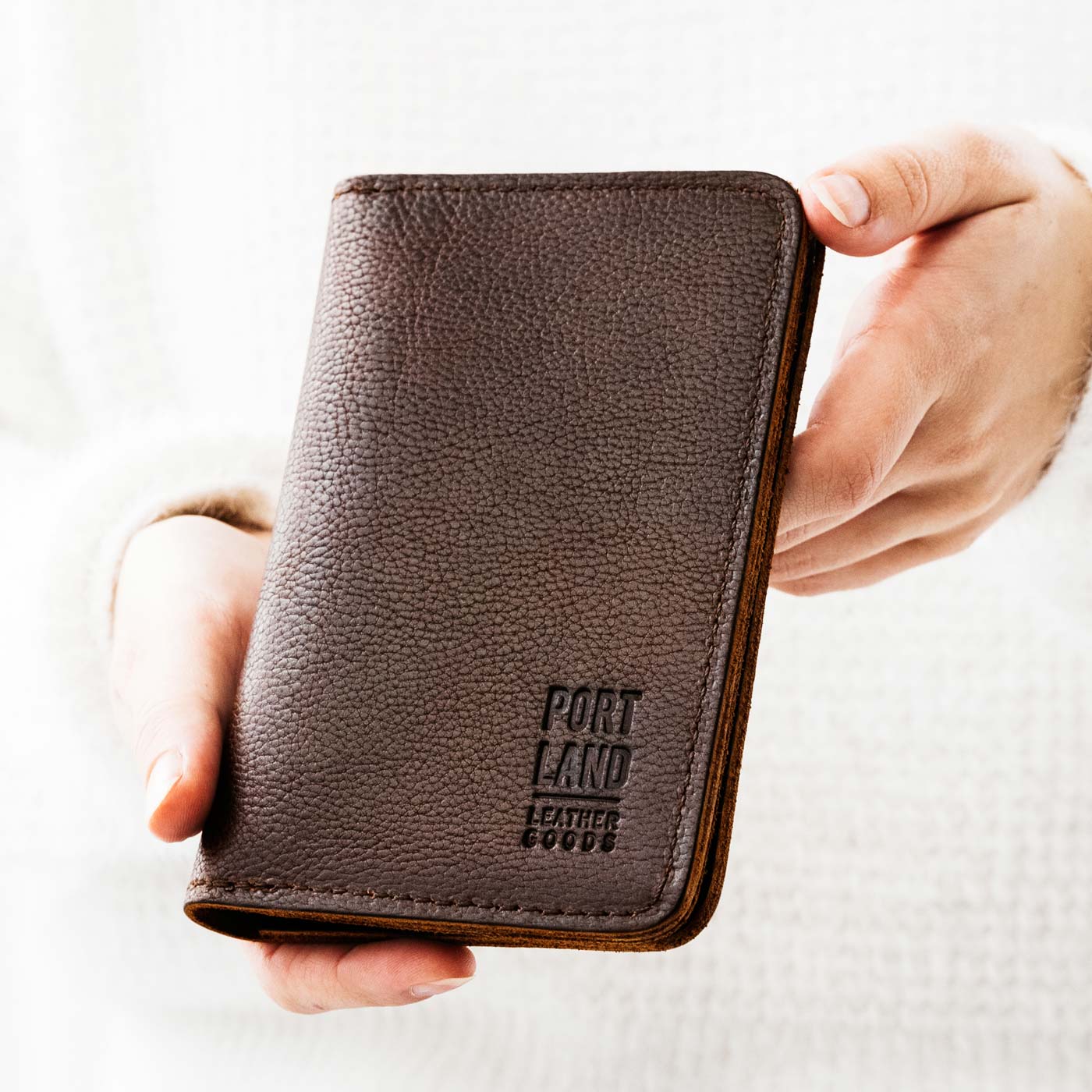 Portland Leather Goods Leather Modern Passport Holder