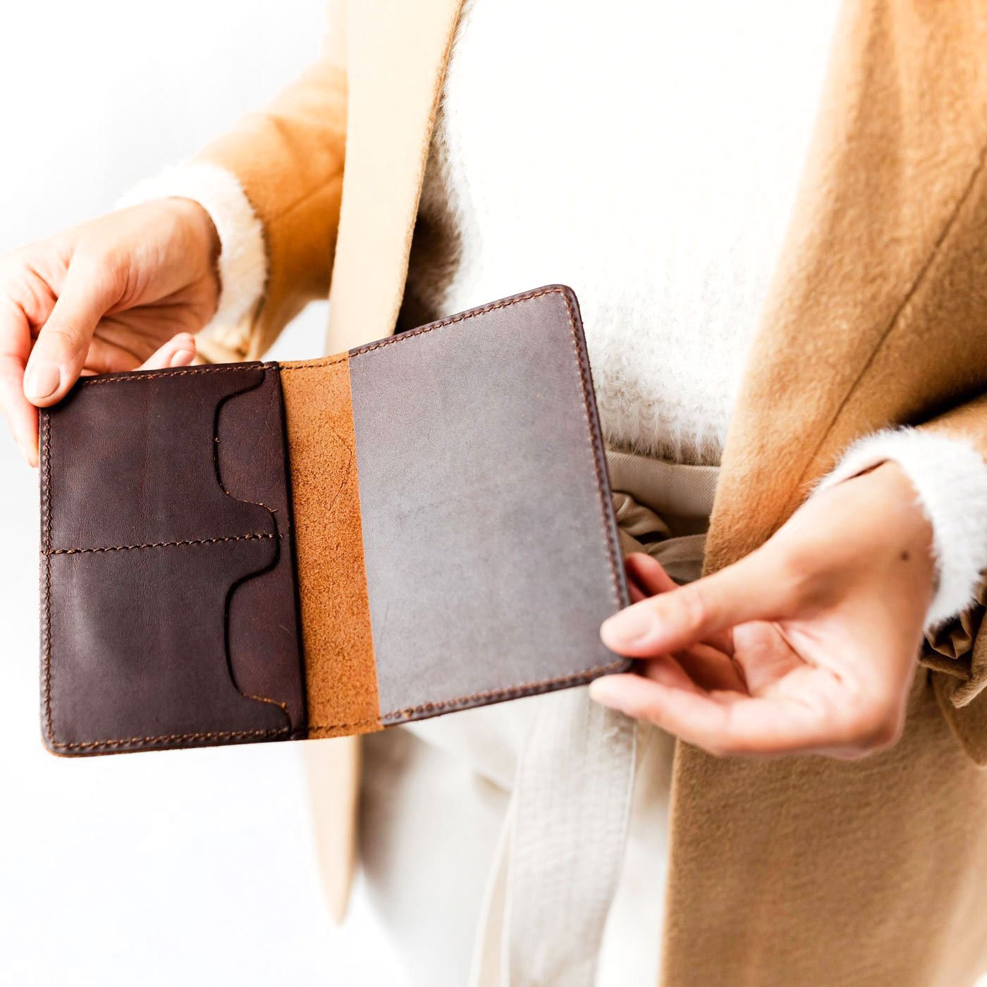 Portland Leather Goods Leather Modern Passport Holder