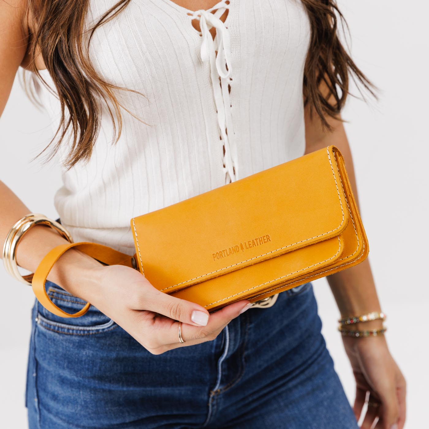 Portland Leather Goods 'Almost Perfect' Lily Wristlet