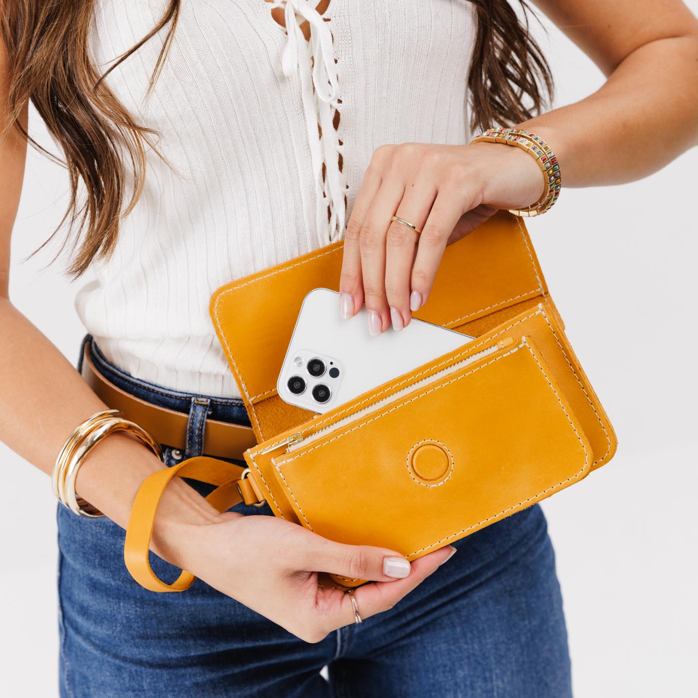 Portland Leather Goods 'Almost Perfect' Lily Wristlet