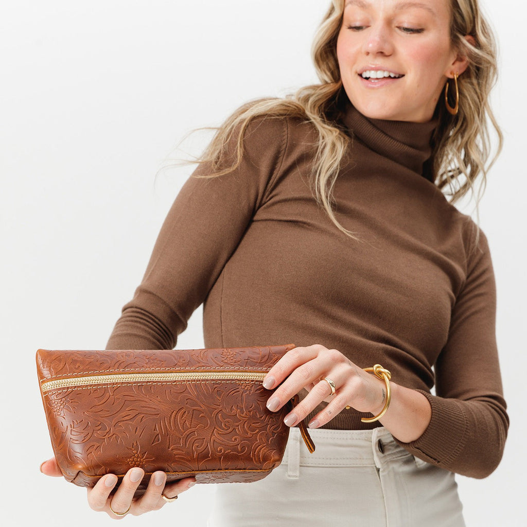 Portland Leather Goods Makeup Bag