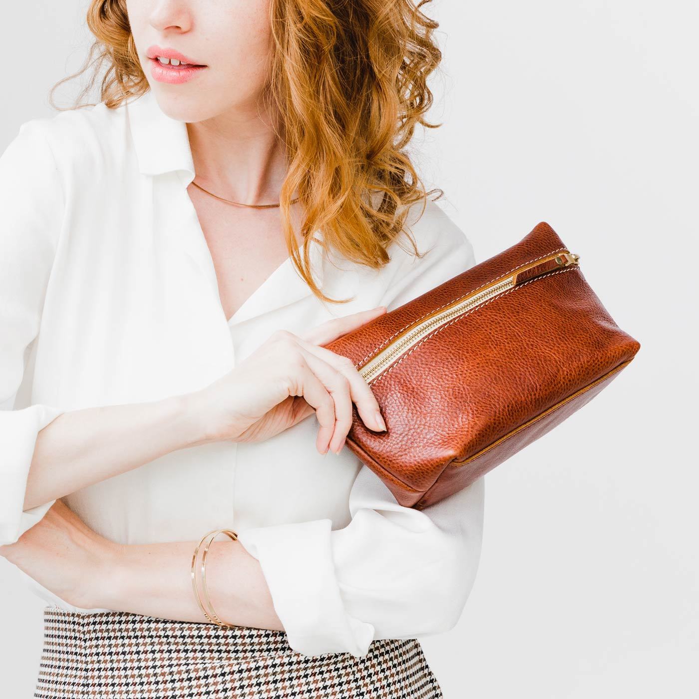 Portland Leather Goods Makeup Bag