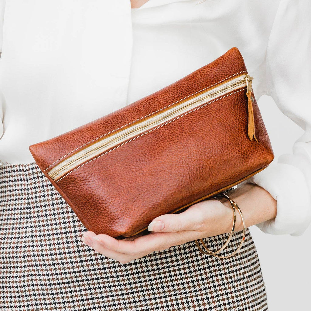 Portland Leather Goods Makeup Bag