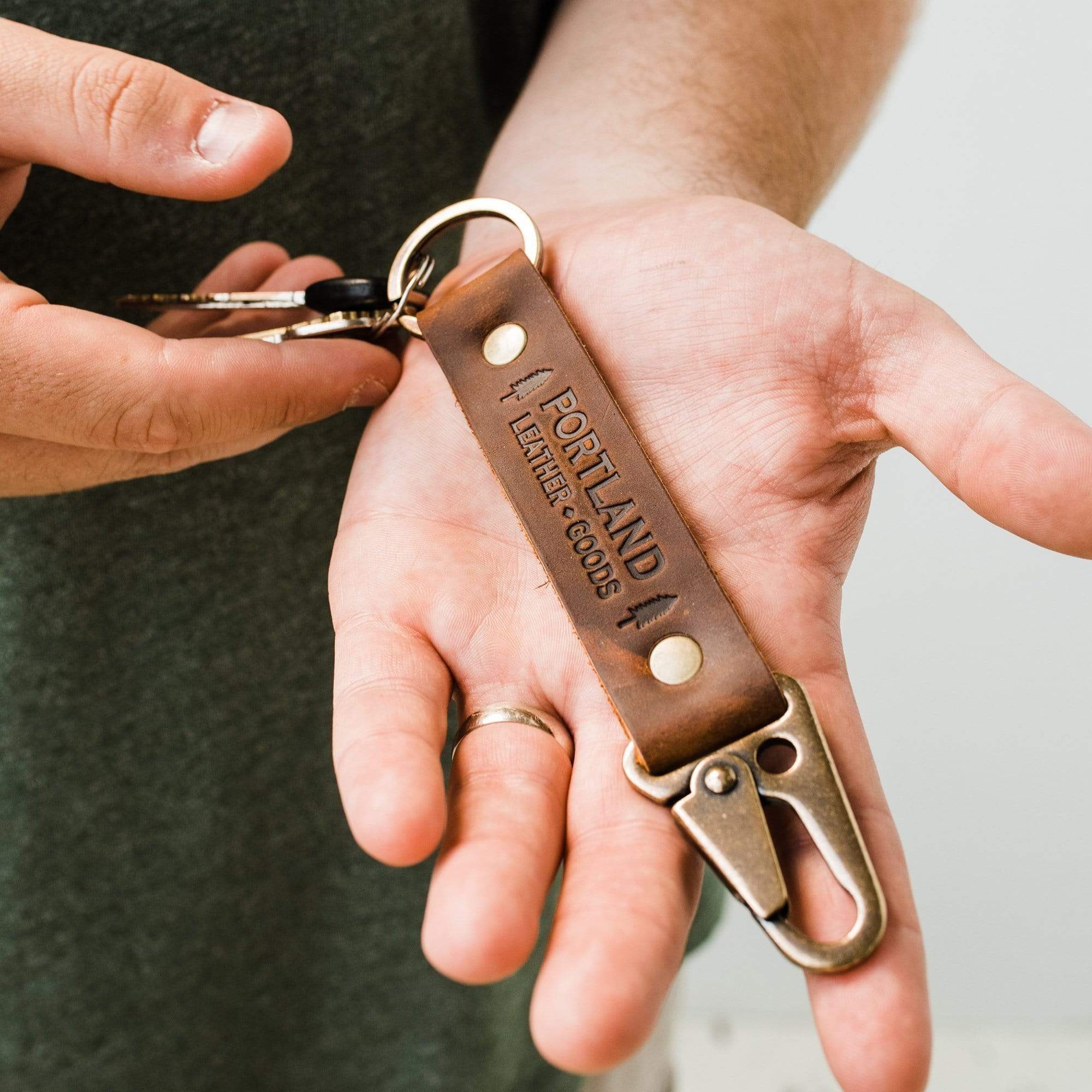 Portland Leather Goods PLG Keychain