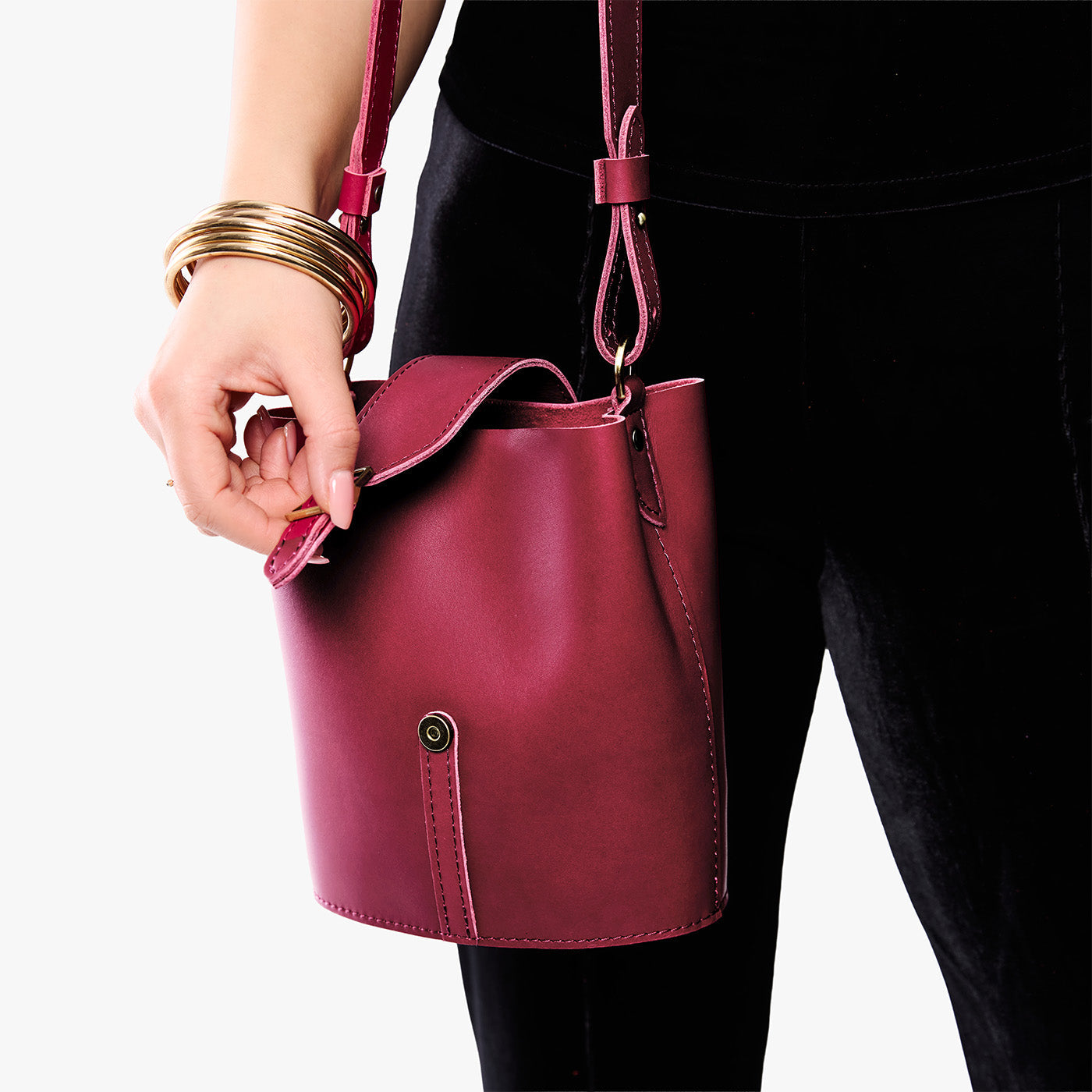 Portland Leather Goods Polly Bucket Bag