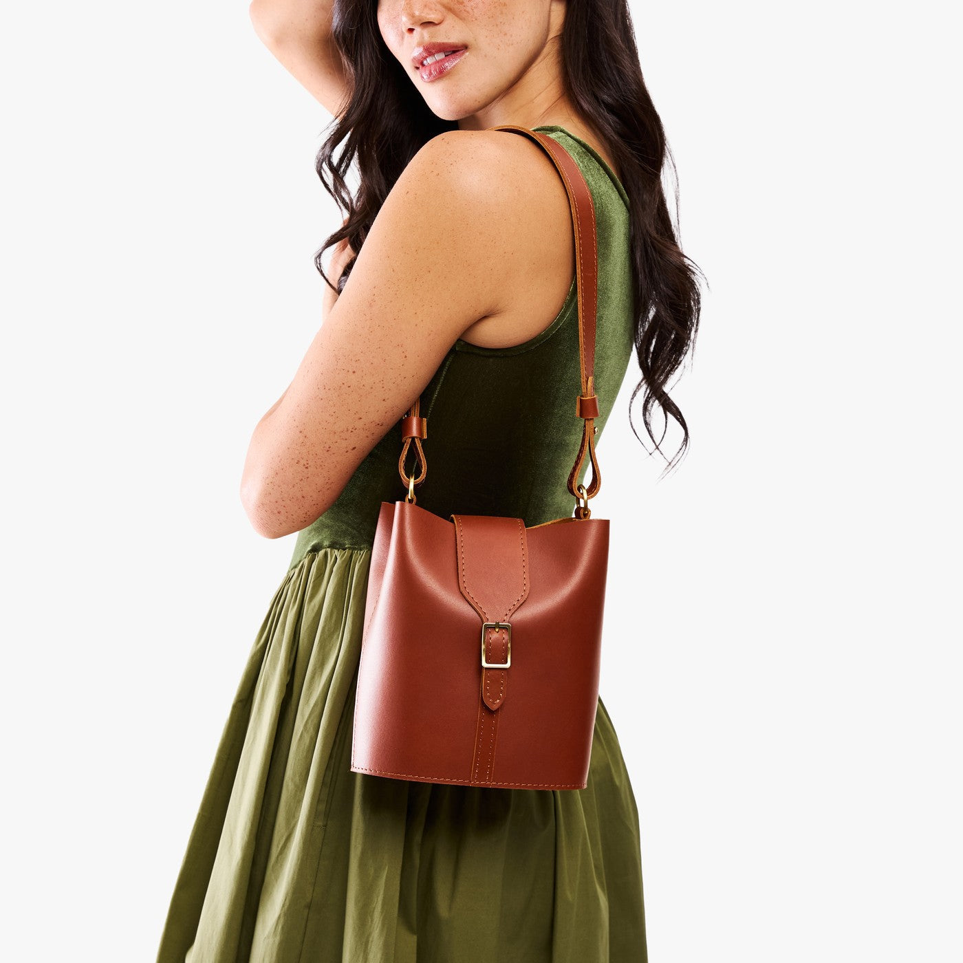 Portland Leather Goods Polly Bucket Bag