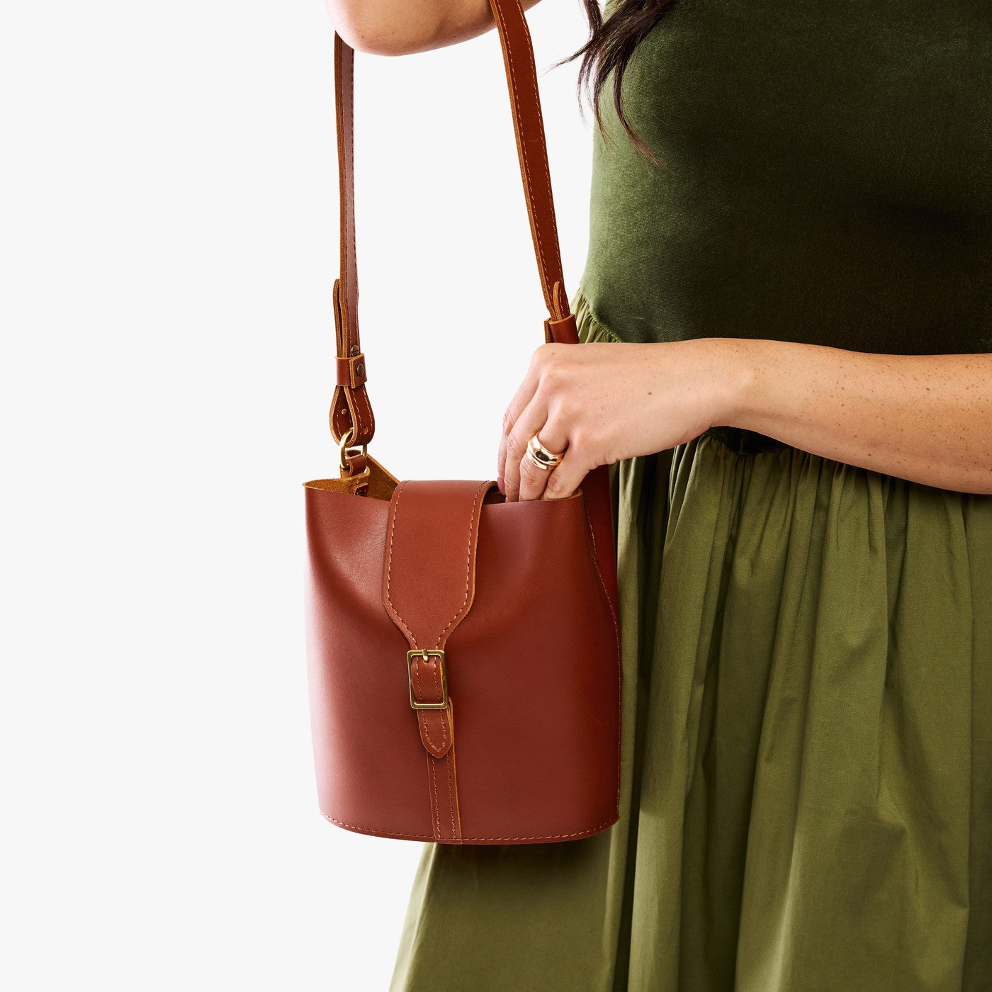 Portland Leather Goods Polly Bucket Bag