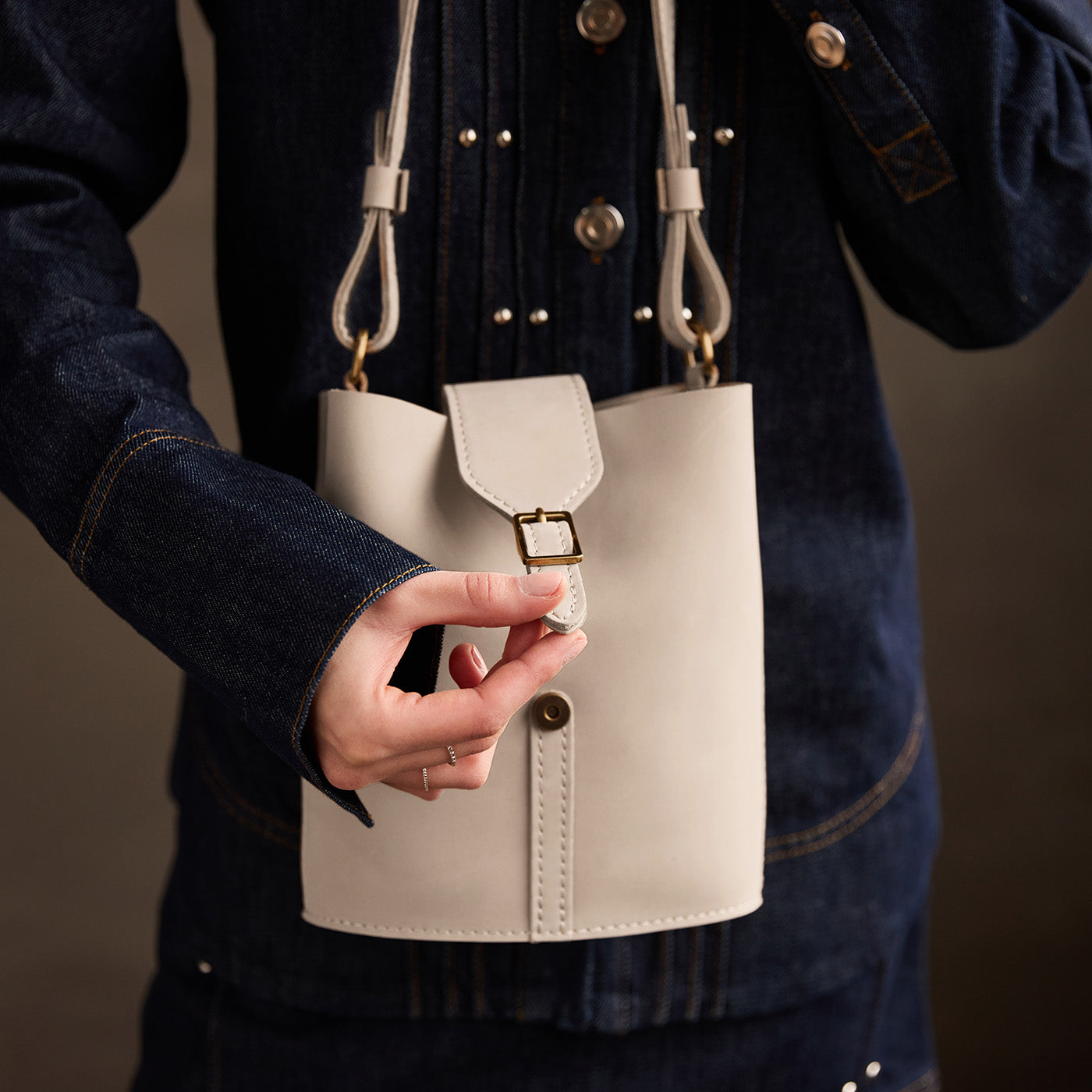 Portland Leather Goods Polly Bucket Bag