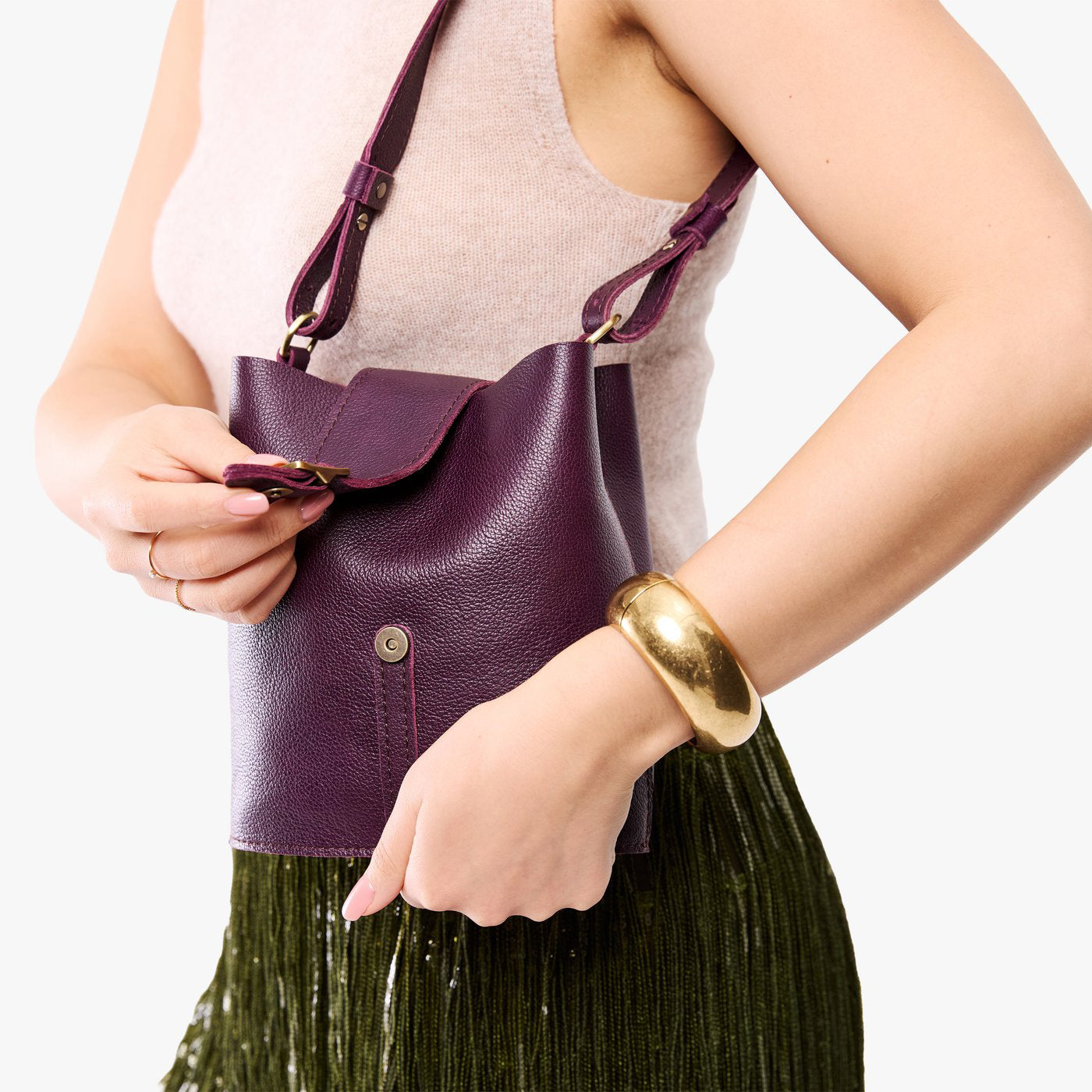 Portland Leather Goods Polly Bucket Bag