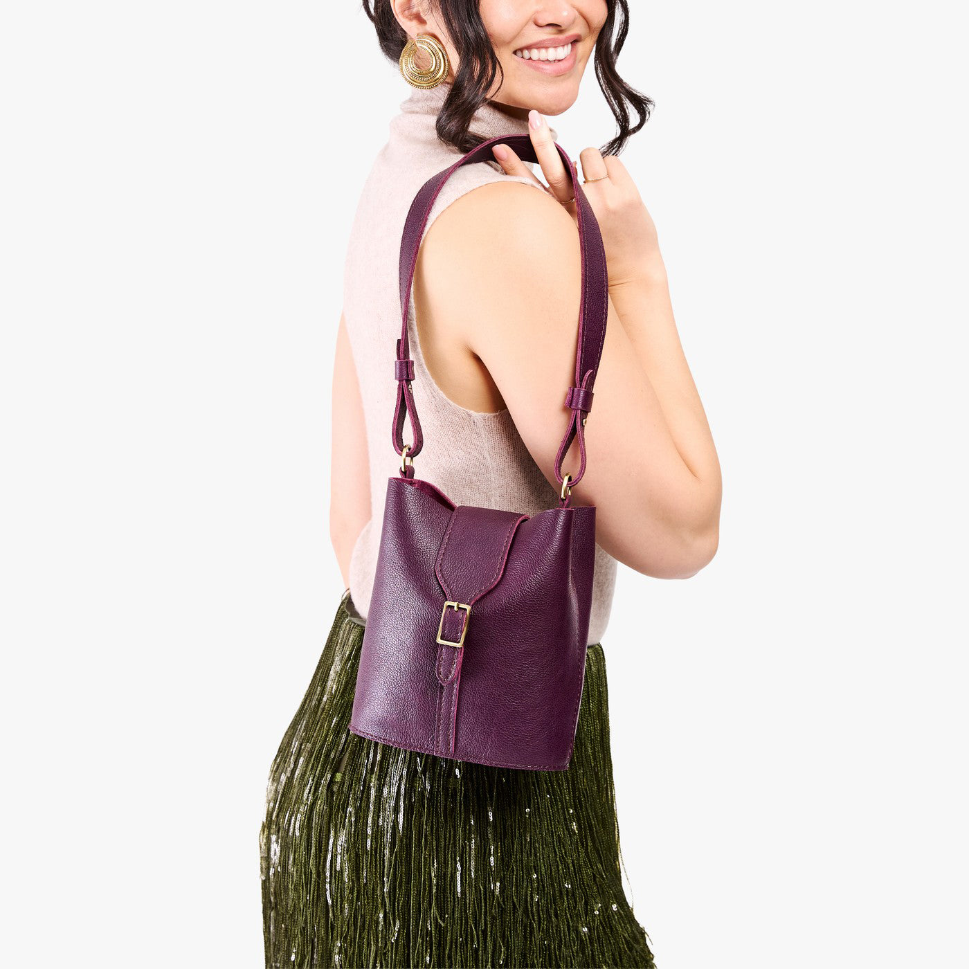Portland Leather Goods Polly Bucket Bag