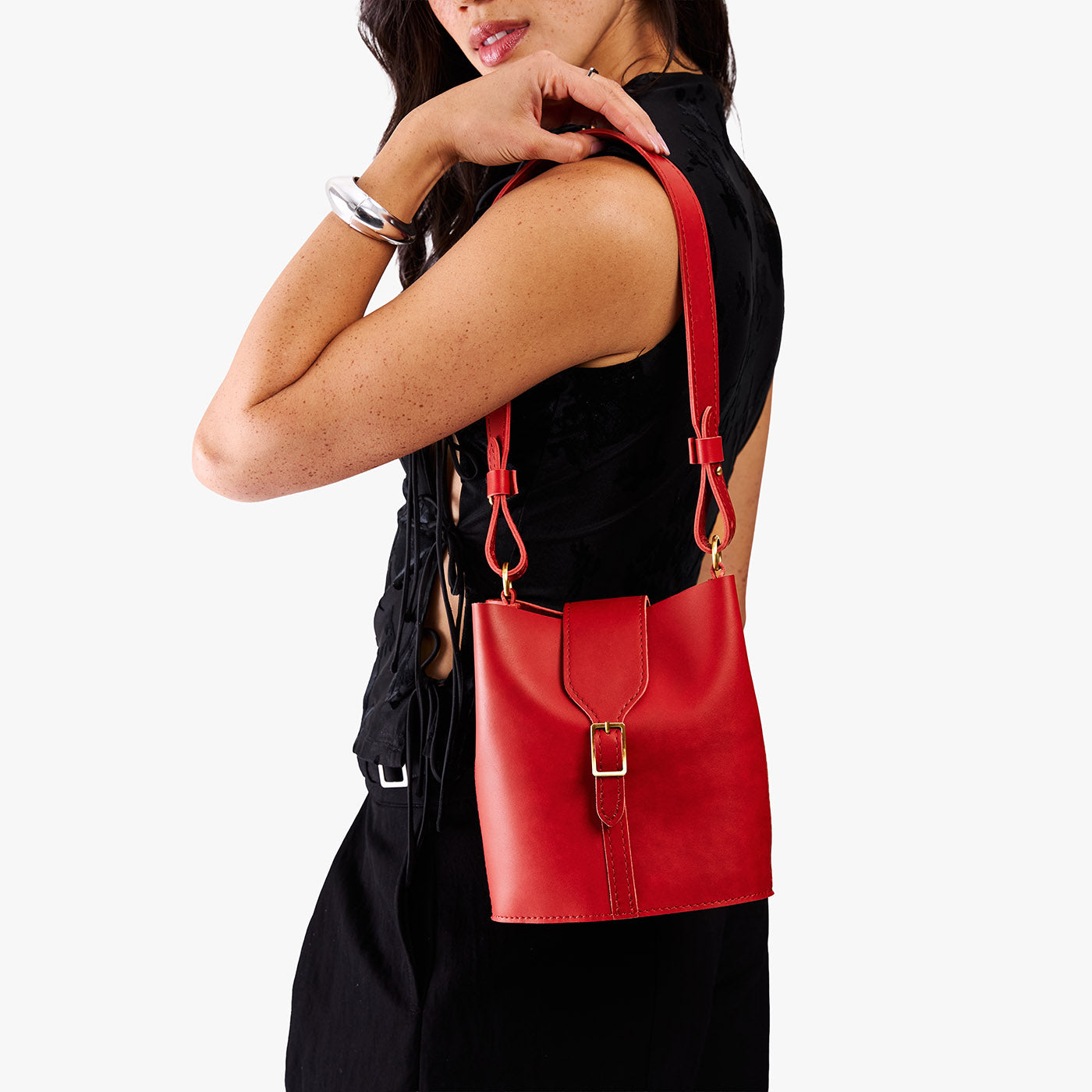 Portland Leather Goods Polly Bucket Bag