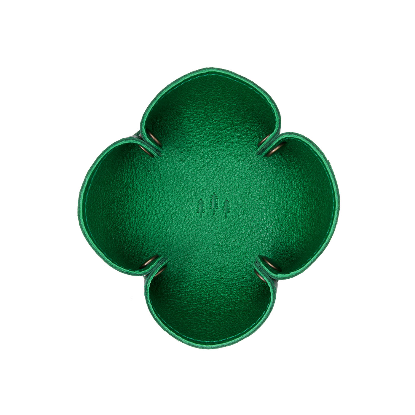 Portland Leather Goods Reversible Clover Trinket Tray