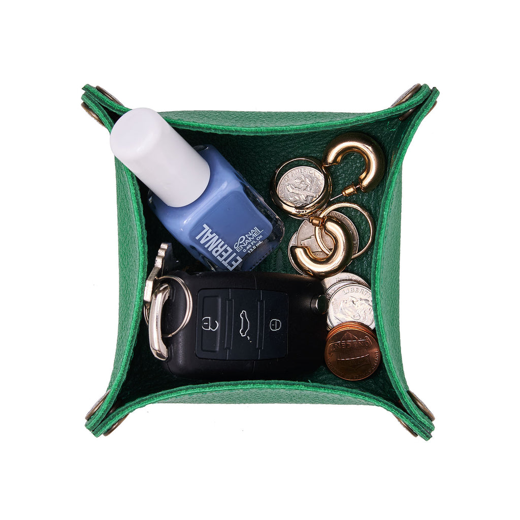 Portland Leather Goods Reversible Clover Trinket Tray
