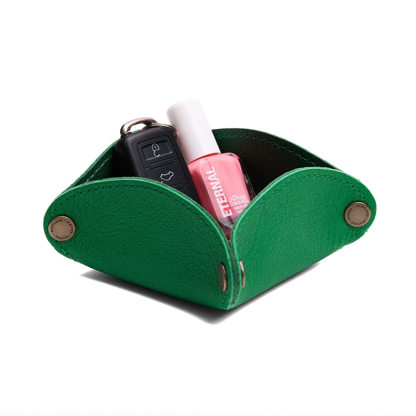 Portland Leather Goods Reversible Clover Trinket Tray