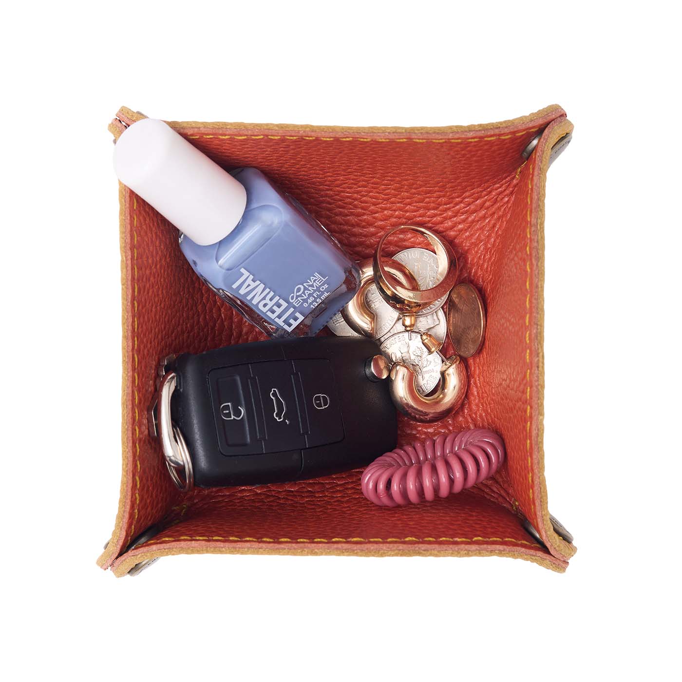 Portland Leather Goods Reversible Clover Trinket Tray