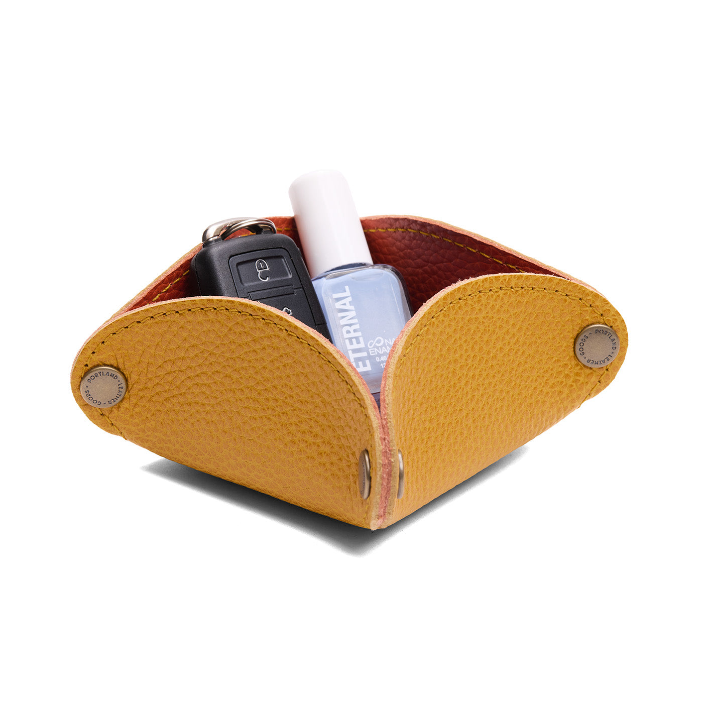 Portland Leather Goods Reversible Clover Trinket Tray