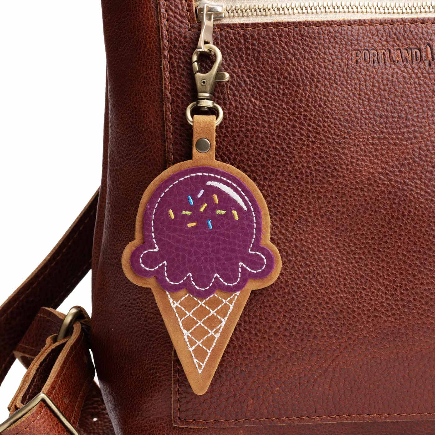 Portland Leather Goods Scoop Keychain