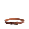 Portland Leather Goods Women's Slim Double Stitch Leather Belt