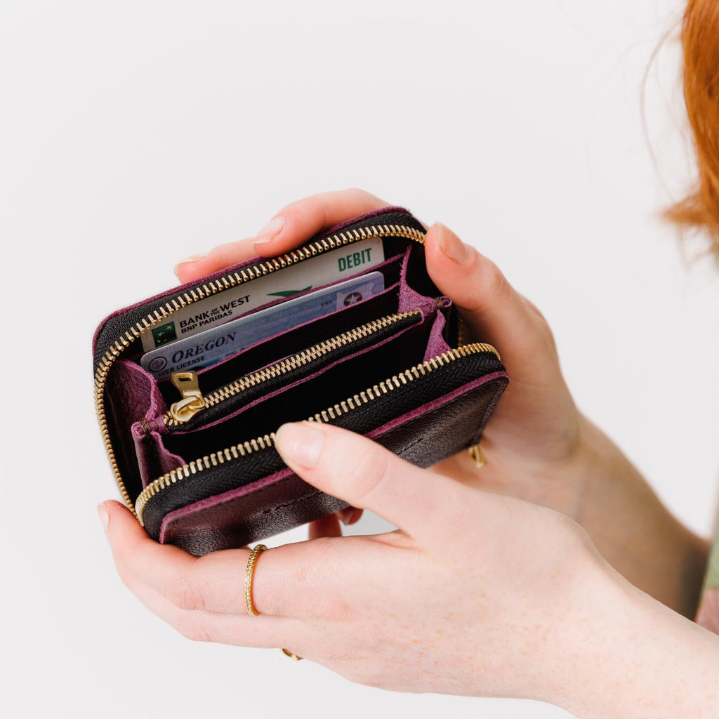 Portland Leather Goods Small Zip Wallet