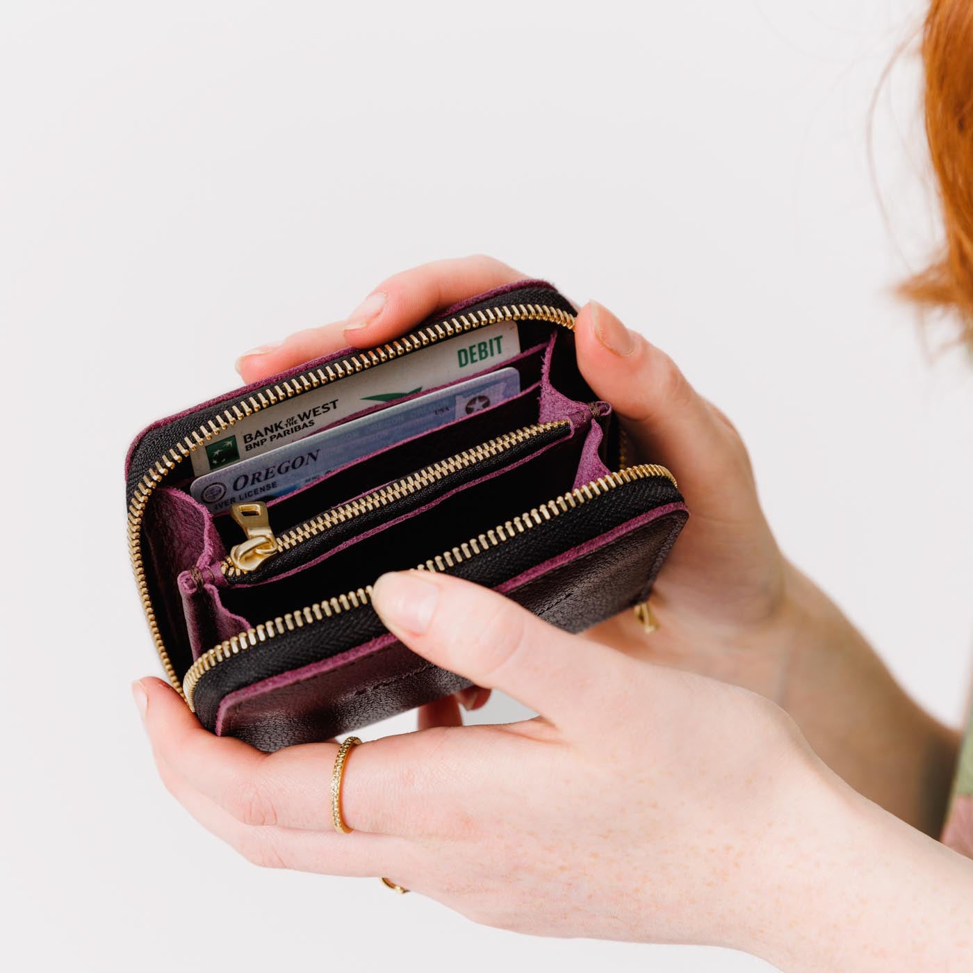 Portland Leather Goods Small Zip Wallet