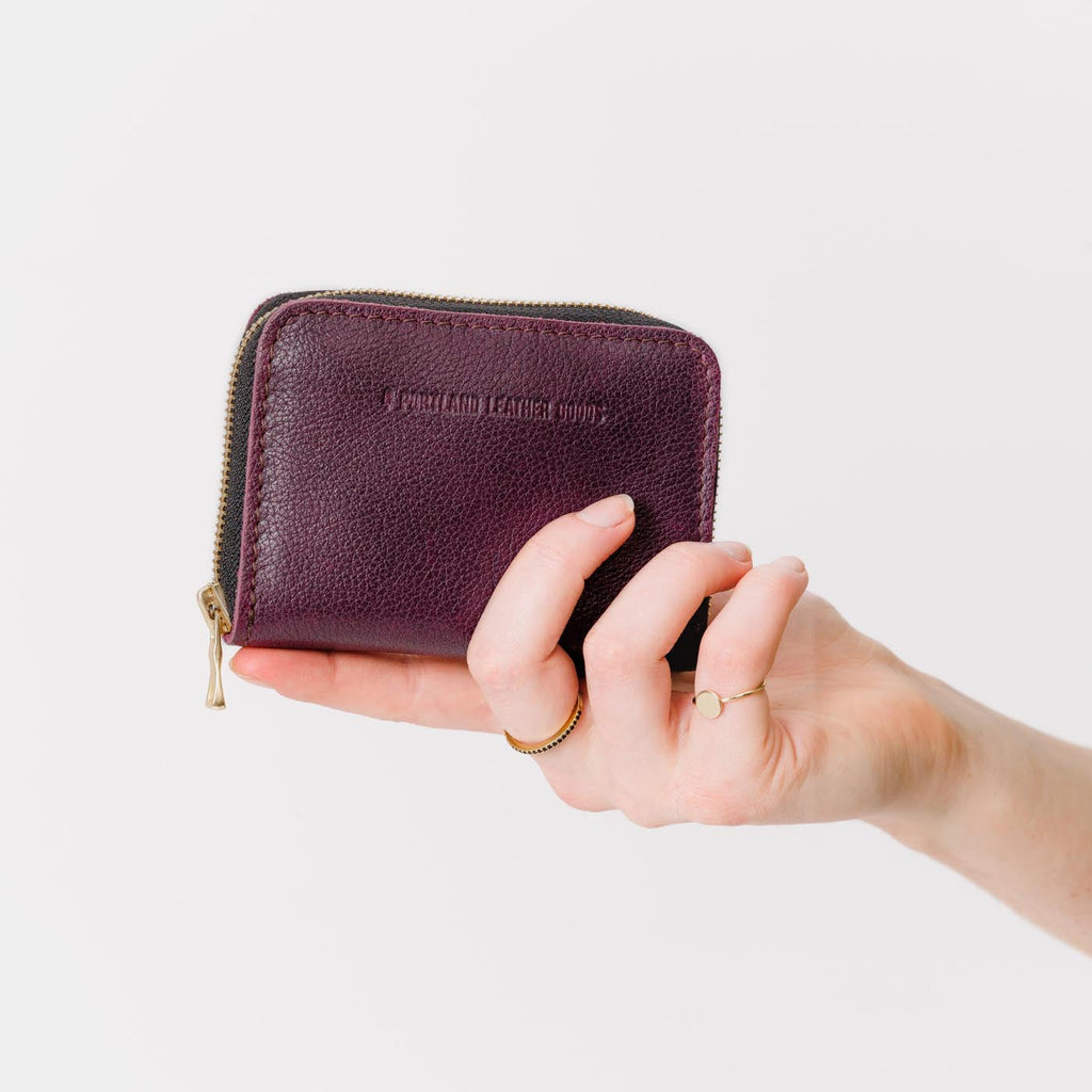 Portland Leather Goods Small Zip Wallet