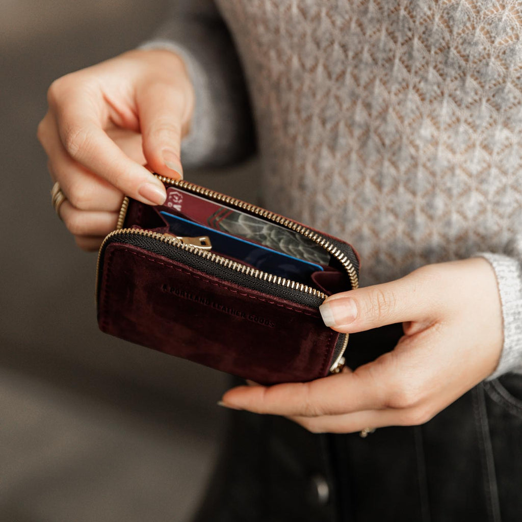 Portland Leather Goods Small Zip Wallet