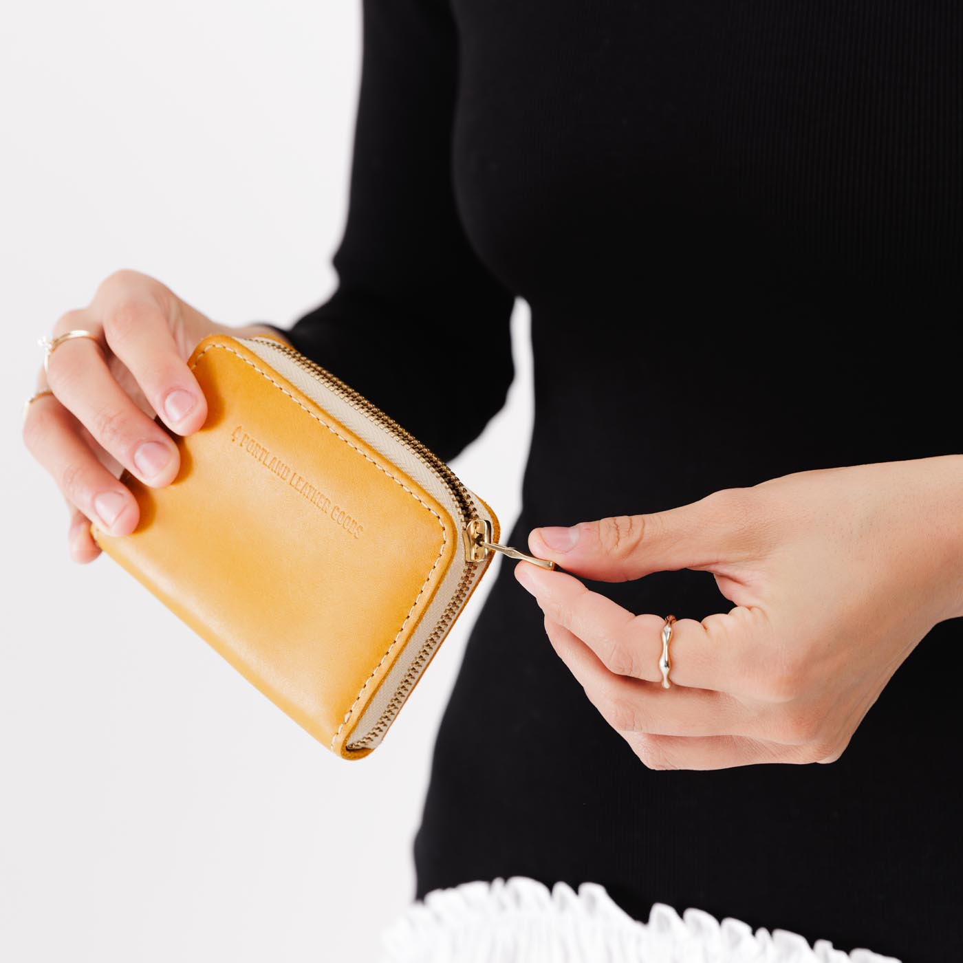 Portland Leather Goods 'Almost Perfect' Small Zip Wallet