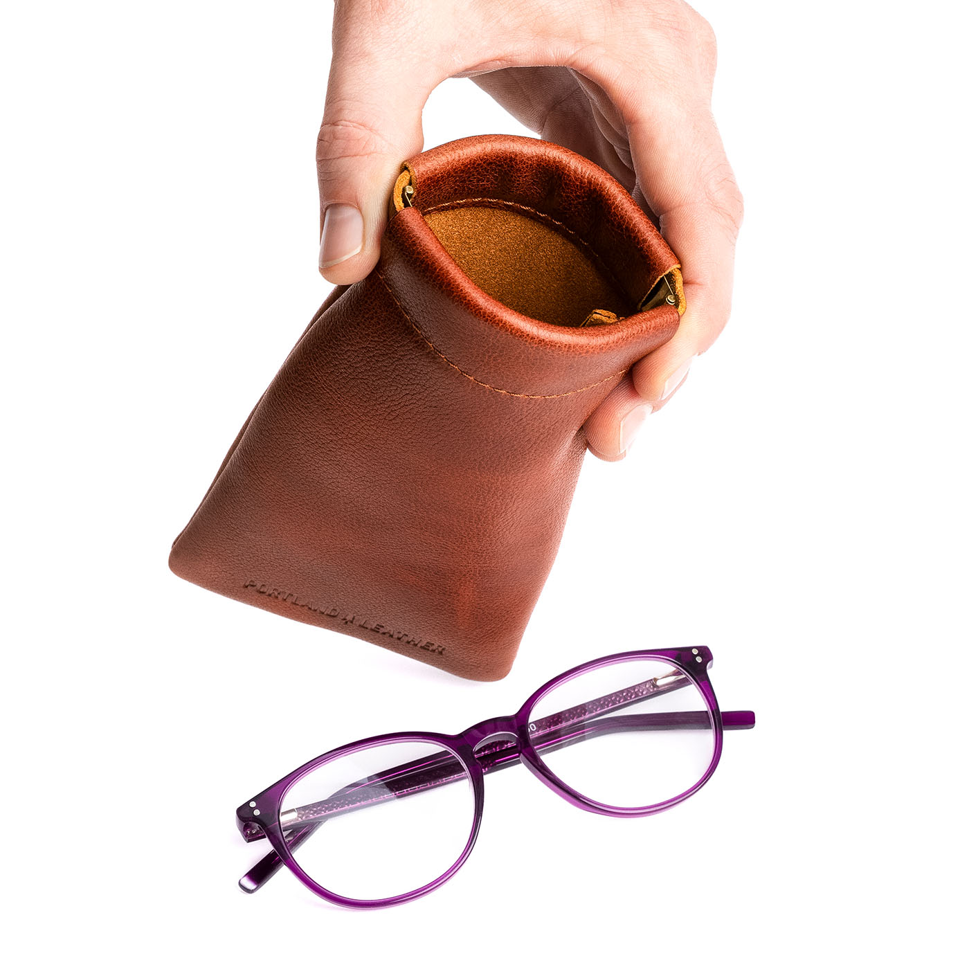 Portland Leather Goods Squeeze Eyeglass Case
