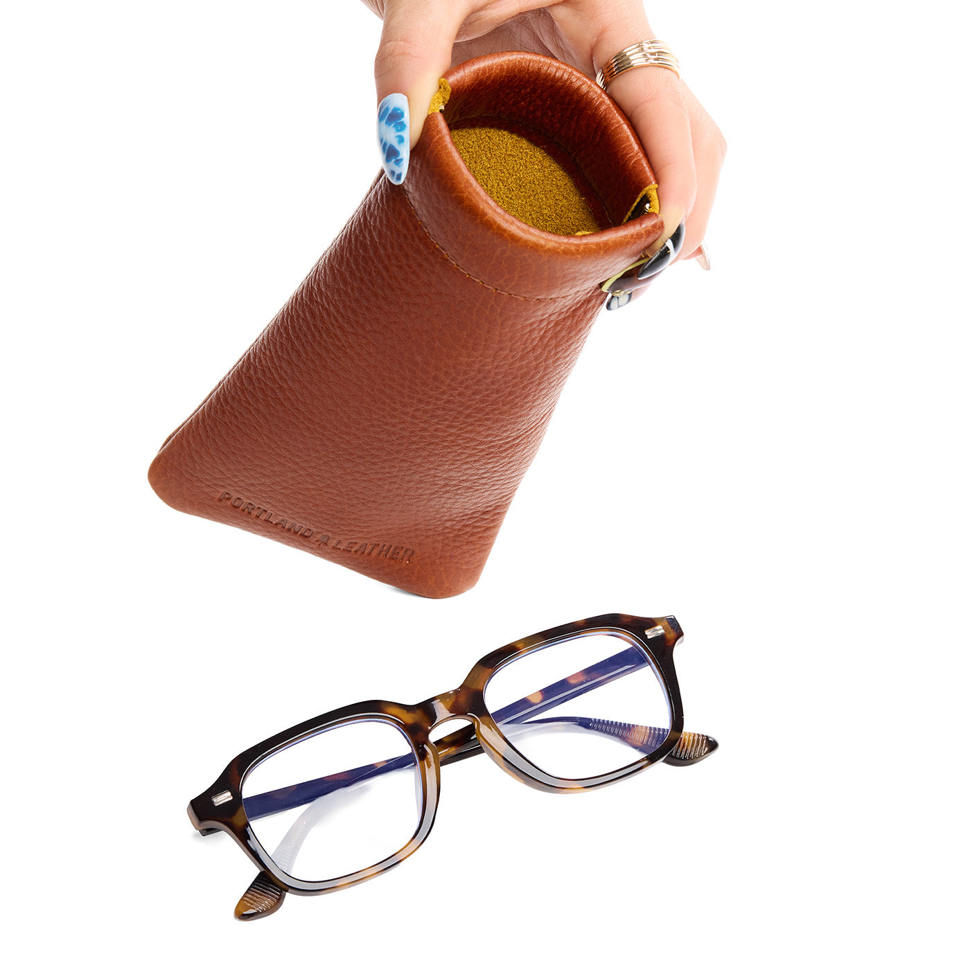 Portland Leather Goods Squeeze Eyeglass Case