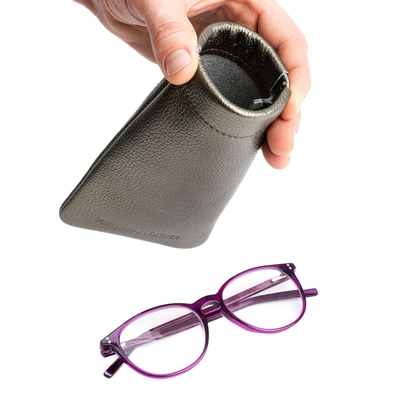 Portland Leather Goods Squeeze Eyeglass Case