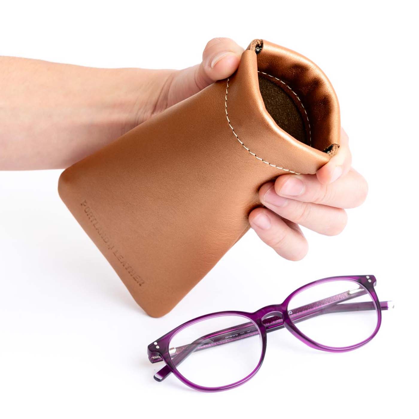 Portland Leather Goods Squeeze Eyeglass Case
