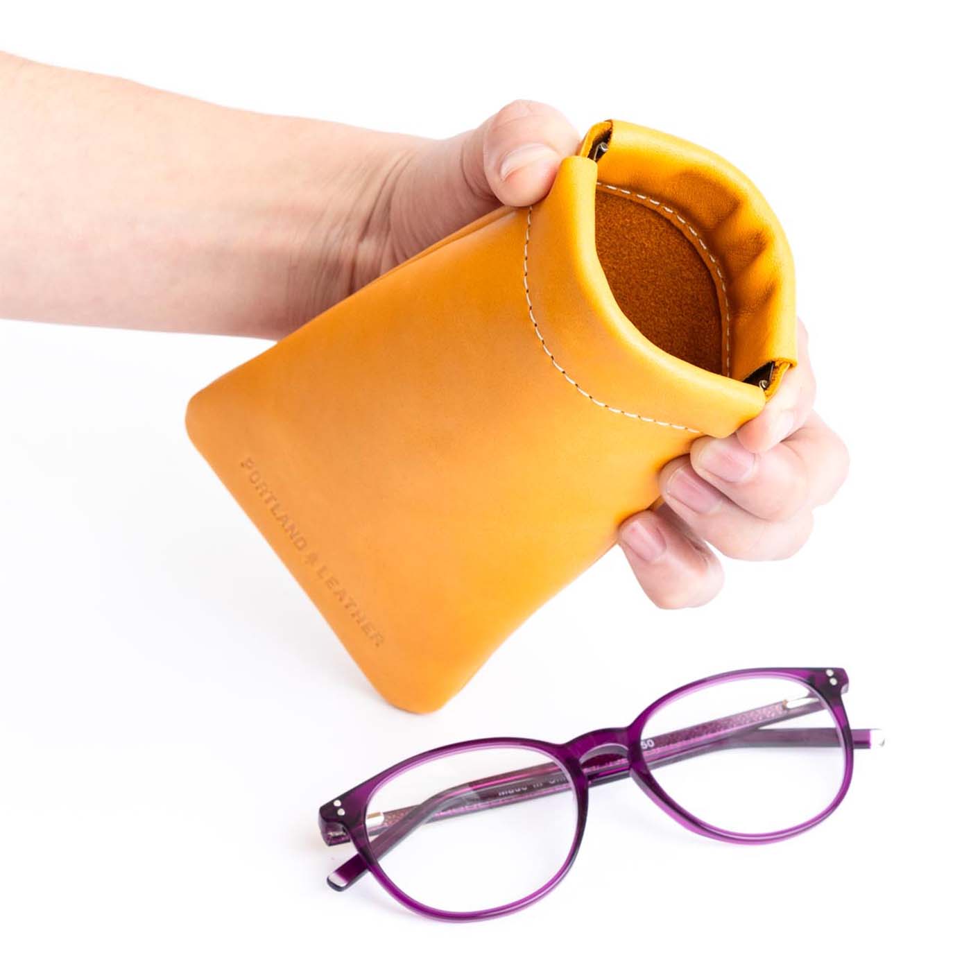 Portland Leather Goods Squeeze Eyeglass Case