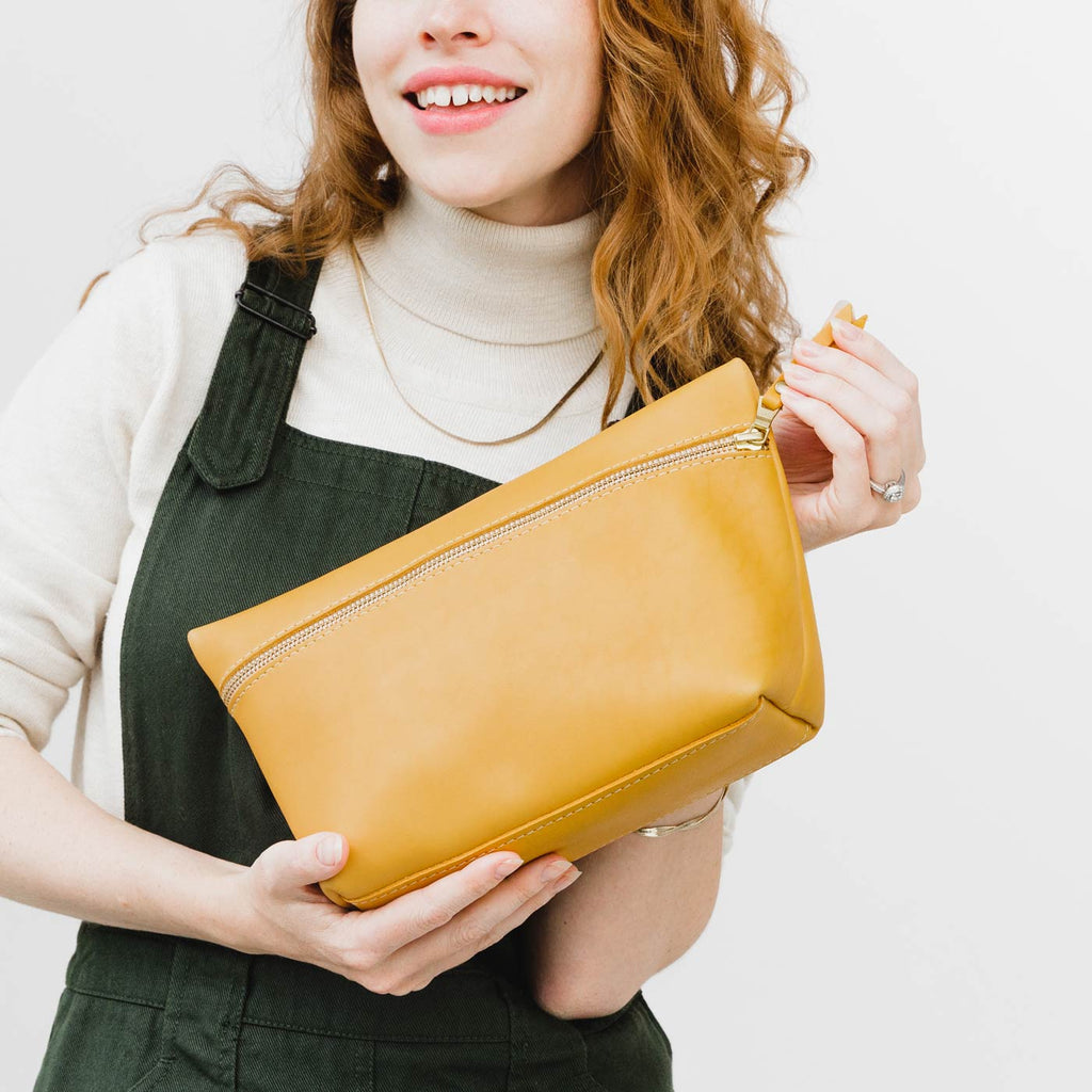 Portland Leather Goods Makeup Bag