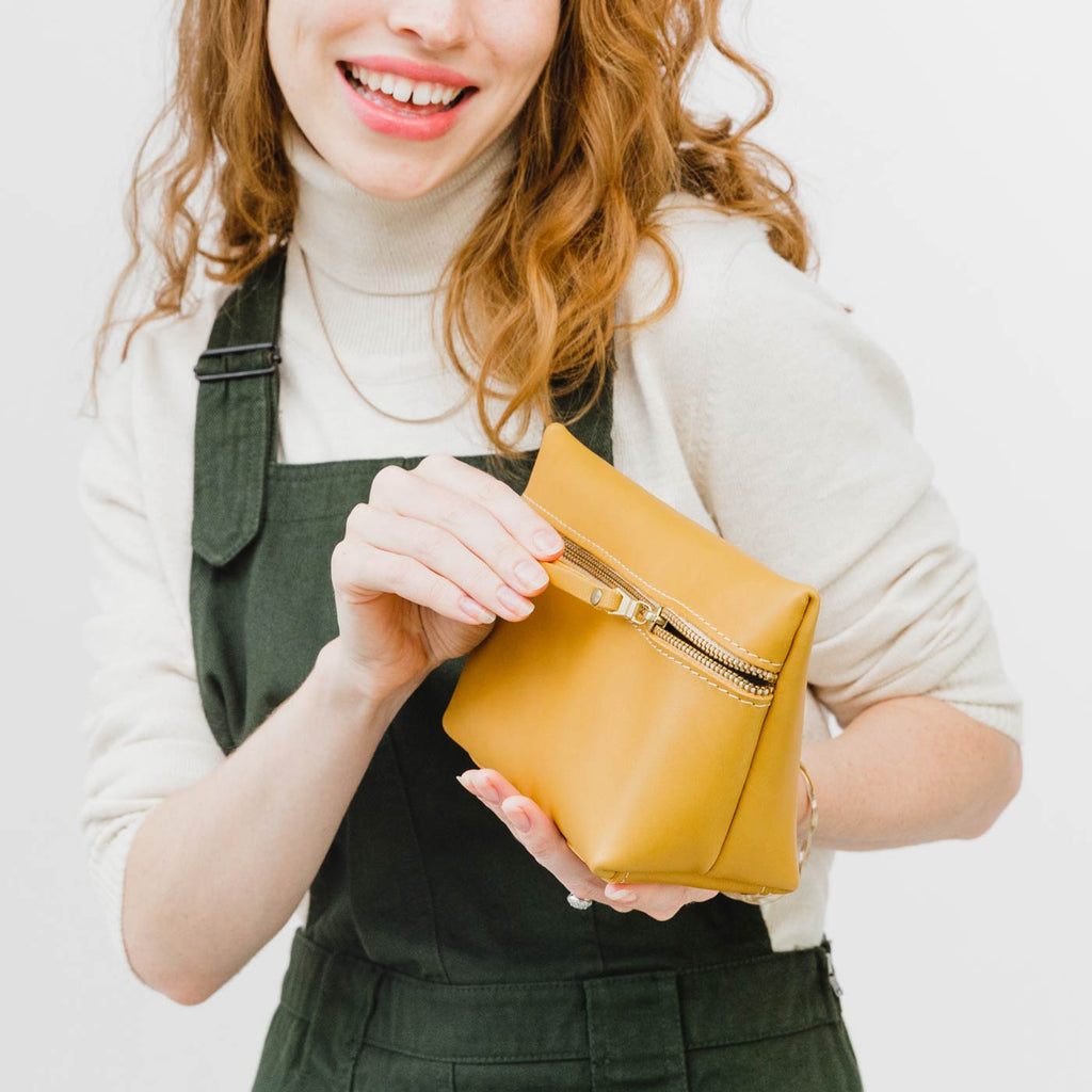 Portland Leather Goods Makeup Bag
